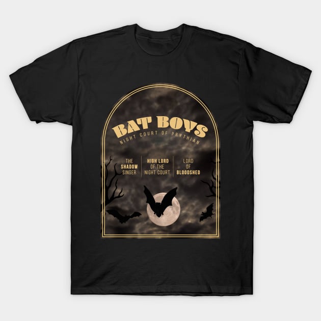 Acotar - Bat Boys - Rhysand, Azriel, Cassian T-Shirt by OutfittersAve